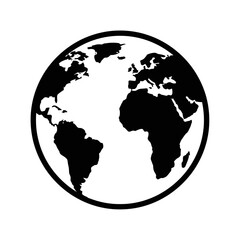 A universal concept of global interconnectedness and digital unity, depicted by a clean Earth icon, symbolizing worldwide reach
