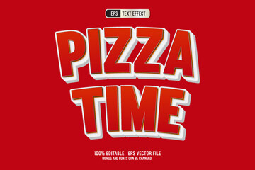 TEXT EFFECT PIZZA TIME