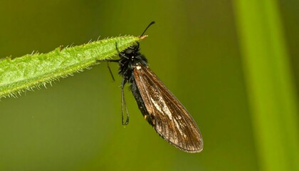Small butterfly perched on a leaf