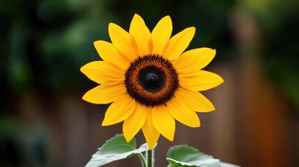Obraz premium A sunflower in close-up, showing intricate petal details