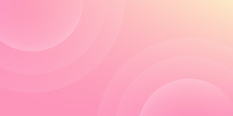 Minimalist banner background, pastel, pink, and yellow color gradation. Dynamic shape composition.eps10