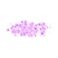 Pink glittering dots, particles, stars magic sparks. Glow flare light effect. Pink luminous points. Vector particles on transparent background. 