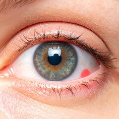 Fototapeta premium Red spot on eye