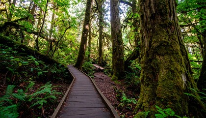 Lush forest walkway (1)