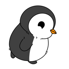 penguin with ice cream