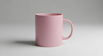 Fototapeta premium pink doff mug mockup