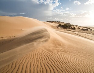 Obraz na płótnie Canvas Desert dune landscape with windswept sand