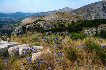 Mountain view from the ruins of the ancient city of Sagalassos in Turkey.