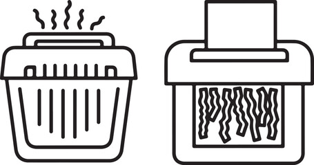 Silhouette of person flying drone, vector illustration, black and white