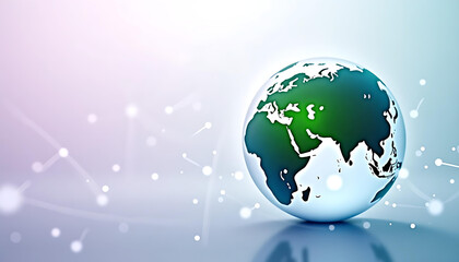 Globe with Connecting Lines