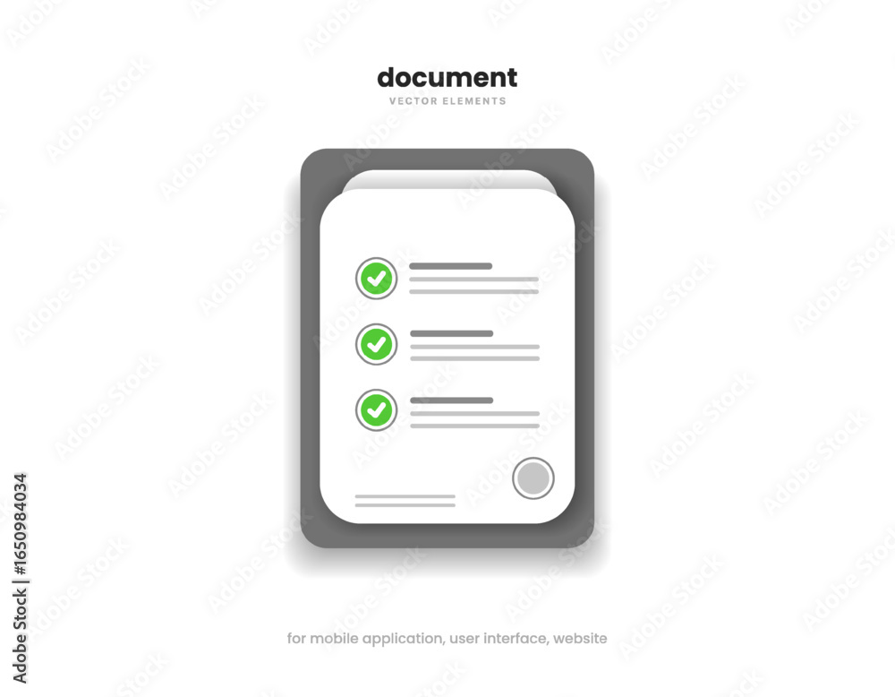 Poster tasks clipboard icon. task done sign. approved document icon. project completed. check mark sign. wo