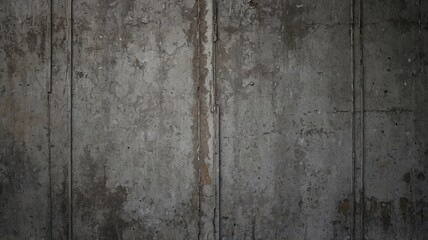 Obraz premium An aged concrete wall featuring a textured surface with peeling paint and visible imperfections, creating a rugged and industrial aesthetic.
