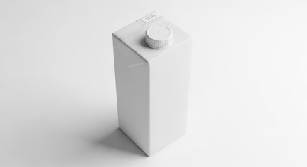 Modern, Minimalist Beverage Mockup Blank Paperboard Carton for Product Presentation