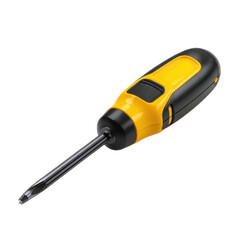 Yellow and black screwdriver with a black handle