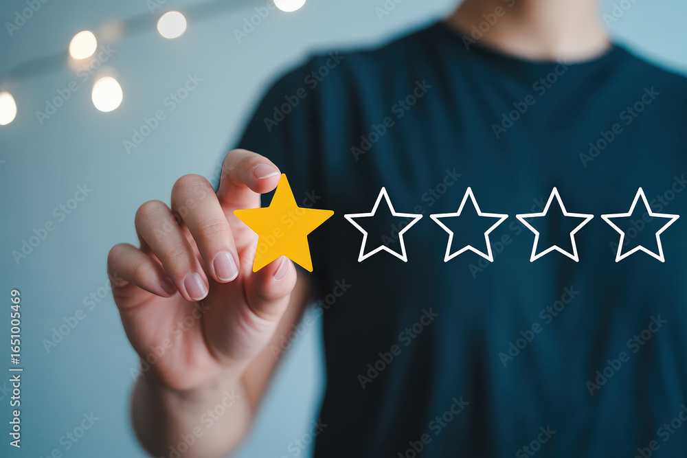 Poster tackling low feedback with a lone star a visual representation of subpar performance and the imperat