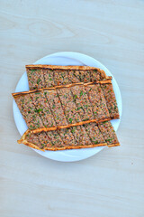 pita presentation prepared in a Turkish restaurant