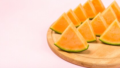 sliced melon on a plate