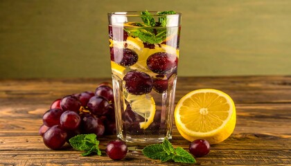Refreshing fruit infused water