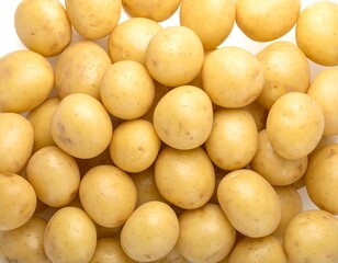 Fresh, small, yellow potatoes