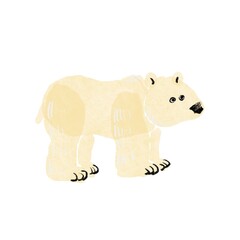 Watercolor Polar Bear Illustration