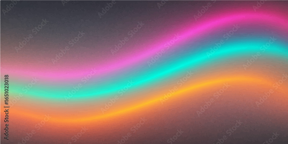 Poster Abstract colourful wavy background with light and smooth design elements