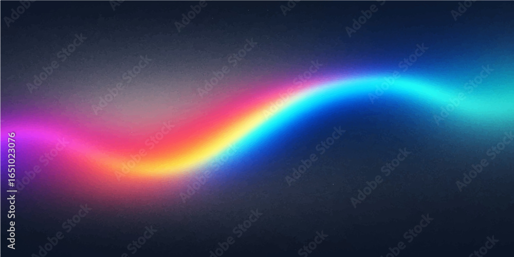 Poster abstract colourful rainbow background with glowing lights and dynamic design elements