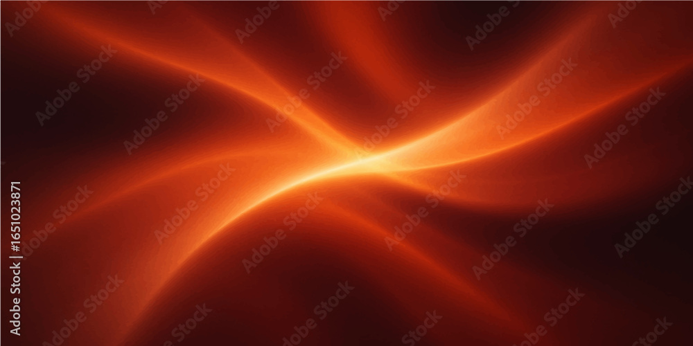 Aufkleber abstract red background with flowing waves and smooth digital design