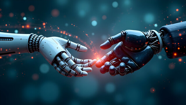 Biomechanical Hand Meeting Human with Encrypted Data Flows