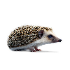 Obraz premium Adorable Hedgehog Portrait: A captivating studio shot of a charming hedgehog, its spiky coat and gentle eyes exuding cuteness, inviting viewers to marvel at the natural wonder.