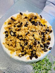 Hearty Breakfast Bowl with Scrambled Eggs and Black Beans
