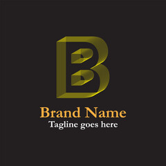 Obraz premium Abstract business logo vector with B letter symbol illustration. Fully vector file. Editable color. Very suitable for building and construction and architect.