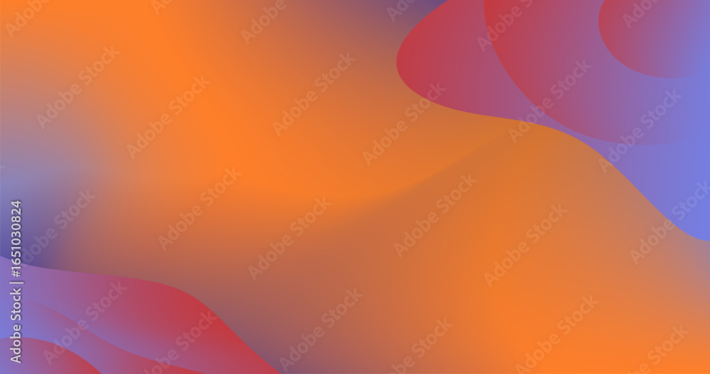 Aufkleber copy space with orange gradient abstract background and pink dynamic mesh