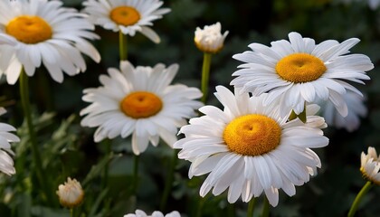 Obraz premium white daisies with yellow centers
