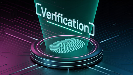 Verification process with fingerprint scan for secure access and identification