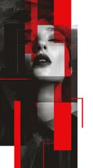 Bold artistic expression with contrasting colors