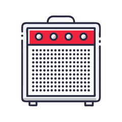 Amplifier Icon for Music, Concerts, and Sound Equipment