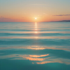 Obraz premium Sunset over sea