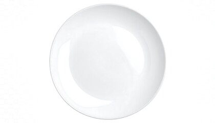 White Round Dinner Plate with Studio Shot.