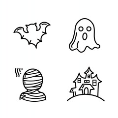 vector illustration of a scary halloween