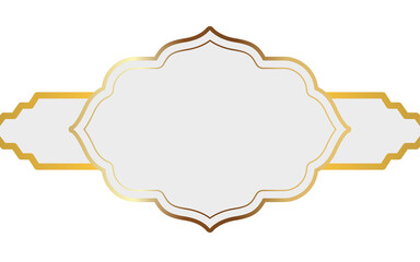 abstract vector background with golden frame