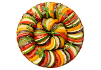 Colorful Caprese Salad Presentation with Fresh Basil on Black Plate