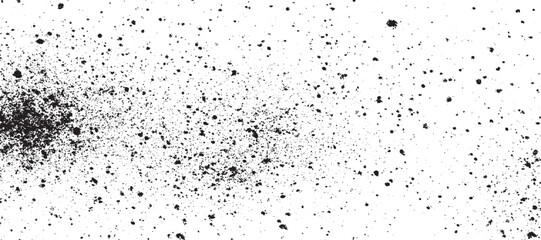 Dust grain texture or dirt overlay Vector texture dust overlay creat grunge effect. Black and white noise abstract background.