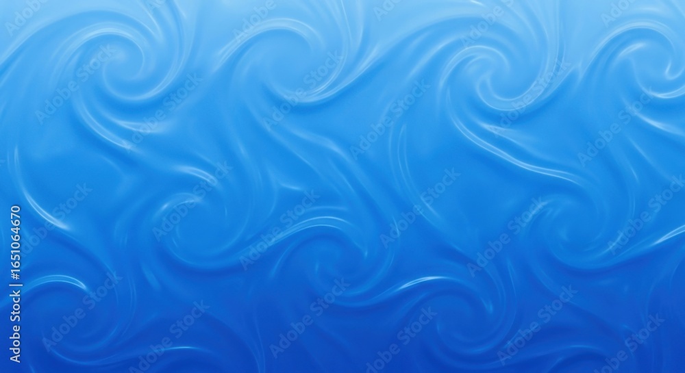Poster abstract blue swirling pattern with fluid motion for background design