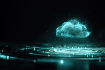 Abstract cloud digital graphic