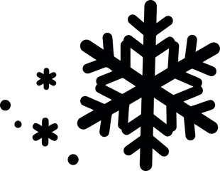 Hand drawn snowflake icon