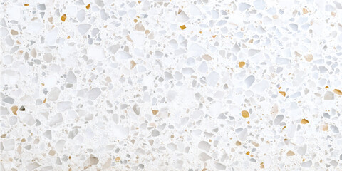 PrintSoft marble terrazzo texture with pink and gold accents texture showcases a speckled design with black, gray, and white stone fragments creating a modern surface