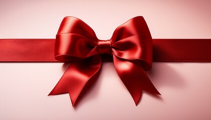 Fototapeta premium red bow and ribbon