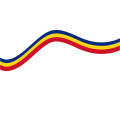 Romania Flag Ribbon Decoration