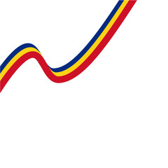 Romania Flag Ribbon Decoration