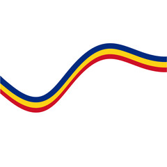 Romania Flag Ribbon Decoration